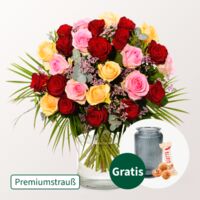Premiumstrauß Rosenfest von FloraPrima auf blumen.de