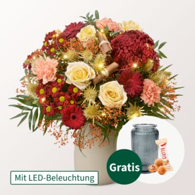 Premiumstrauß Weihnachtszauber von FloraPrima auf blumen.de