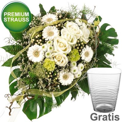 Premiumstrauß Weiße Pracht  von FloraPrima auf blumen.de