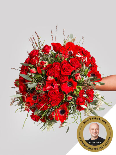Rosen und Anemonen von Fleurop auf blumen.de