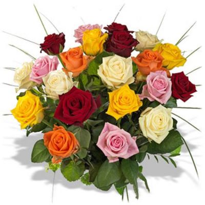 Rosenstrauß mit 20 Edelrosen von Florito FlowerPost auf blumen.de