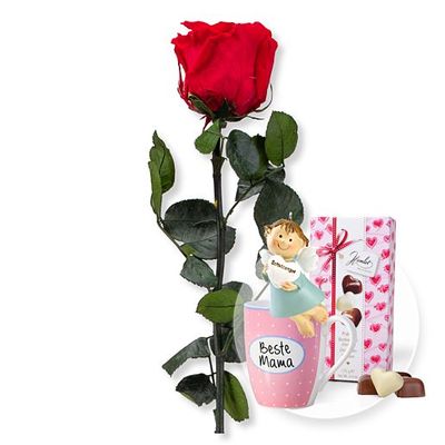 Rote Infinity-Rose  von Valentins auf blumen.de