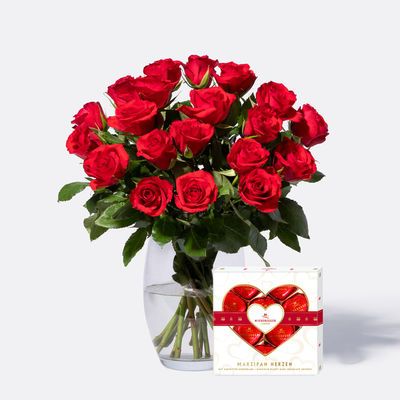 Rote Rosen 20 Stiele  von Blume2000.de auf blumen.de