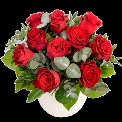 Roter Rosenstrauß von FloraPrima auf blumen.de