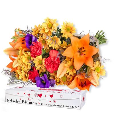 Samba in Herzverpackung von Valentins auf blumen.de