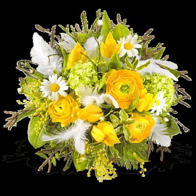 Strauß Osterküken  von Fleurop auf blumen.de