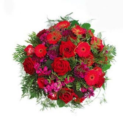 Strauß Red Passion von Flowers-deluxe auf blumen.de