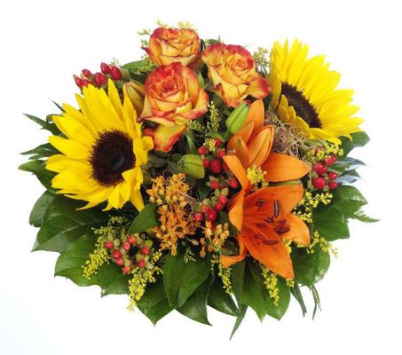 Strauß Sunrise von Flowers-deluxe auf blumen.de