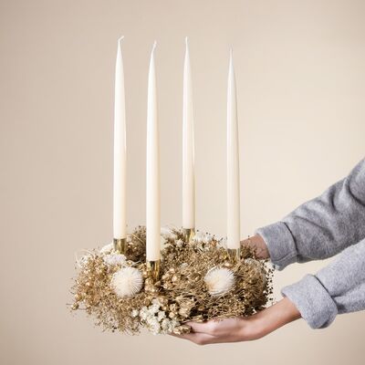 Adventskranz aus Trockenblumen  von Blume2000.de auf blumen.de