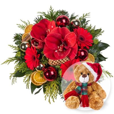 Weihnachtlicher Strauß von Valentins auf blumen.de