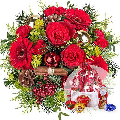 Weihnachtszeit und Nikolaus-Säckchen von Valentins auf blumen.de