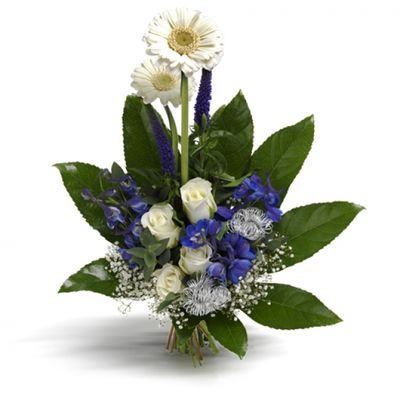 weiß-blauer Strauß von Flowers-deluxe auf blumen.de