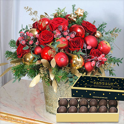 Zeitloser Klassiker mit feinen Weihnachtstrüffeln (140g) von Blume2000.de auf blumen.de