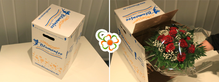 Verpackung des Straußes von Blumenfee