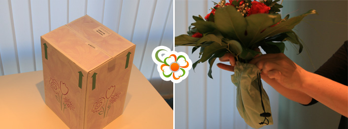 Verpackung des Strau&szlig;es von Fleudorado