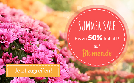Neu auf Blumen.de: Sale Angebote mit bis zu 50% Rabatt