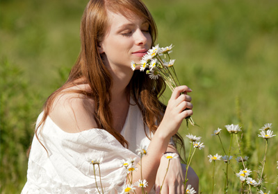 Blumen pflücken