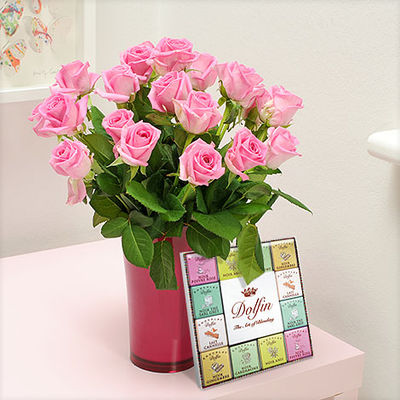20 pinkfarbene Rosen  von Blume2000.de auf blumen.de
