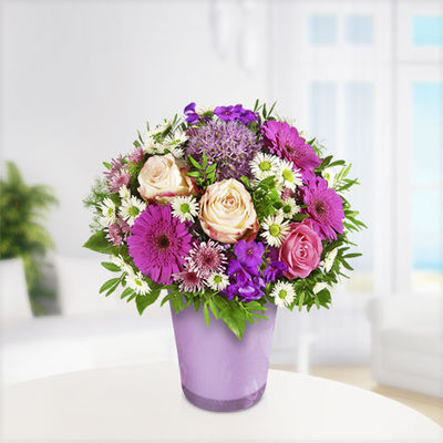 Blütenzauber mit Vase Flieder von Blume2000.de auf blumen.de