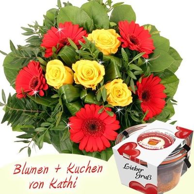Blumen + Kuchen Special Lieber Gruß von Blumenfee auf blumen.de