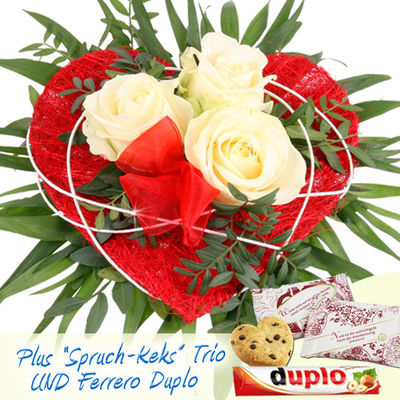 PREIS HIT Herzens-Grüße zum Valentin von Blumenfee auf blumen.de