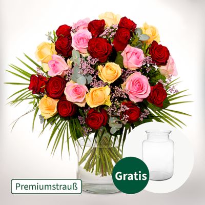 Premiumstrauß Rosenfest von FloraPrima auf blumen.de